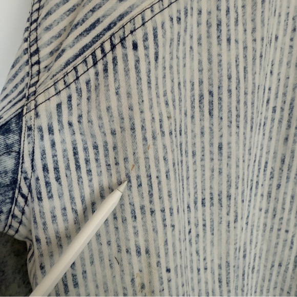 ☁️ VTG Acid Wash Zip Jacket – Size L, 100% Cotton | S.B.II by Bitterman - Picture 9 of 12